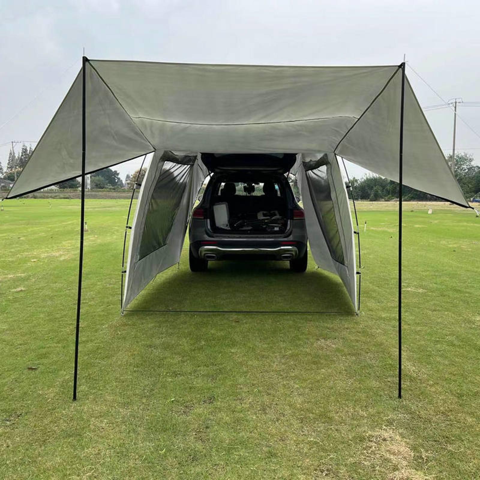 Cheap Goat Tents Car Rear Tent Extension Waterproof Camping Shelter Canopy SUV Trunk Tent Car Shade Awning for Outdoor Travel Barbecue Picnic   